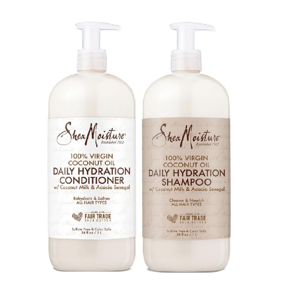 Shea Moisture 100% Virgin Coconut Oil Daily Hydration Shampoo or Conditioner
